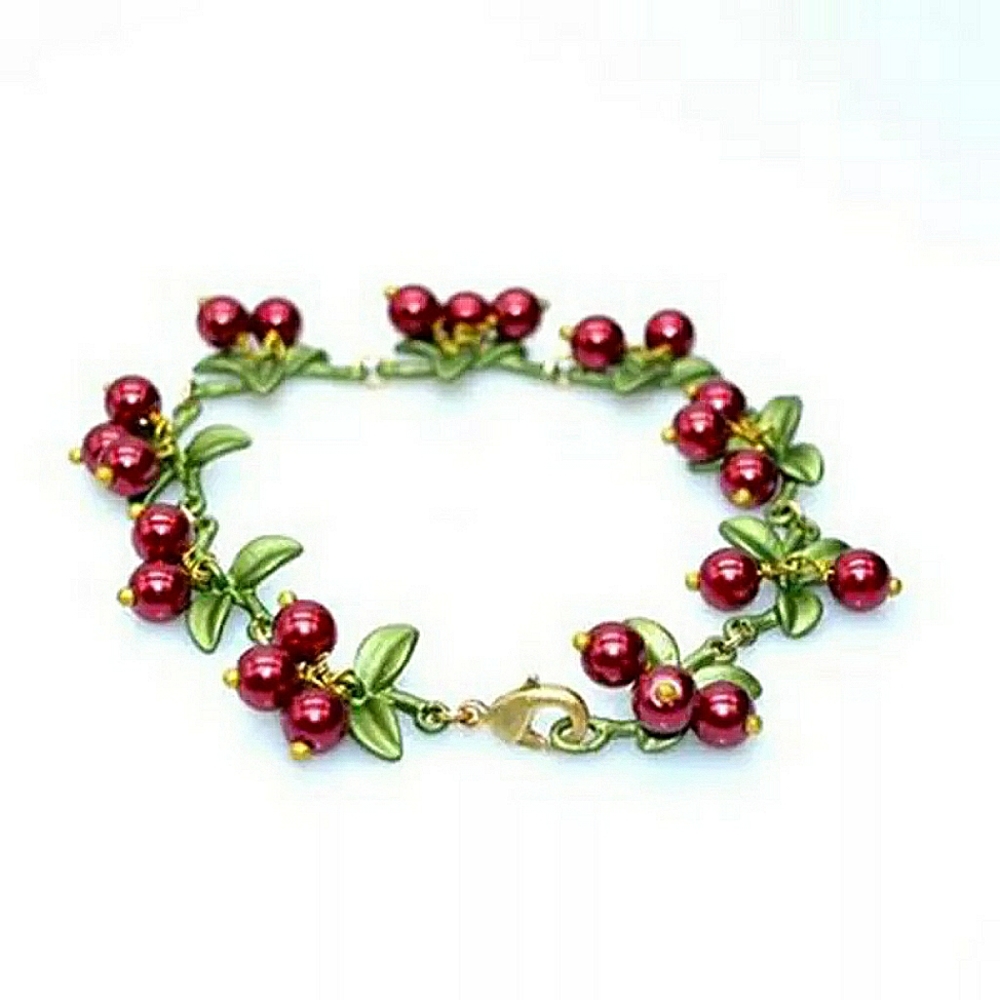 Autumn Berry Red Currant Bracelet